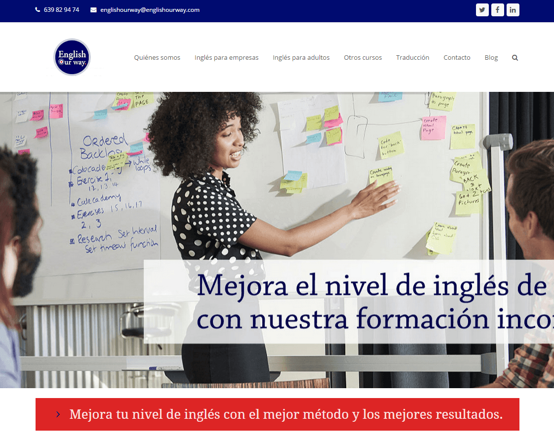Estrena Web English Our Way Ingles Incompany